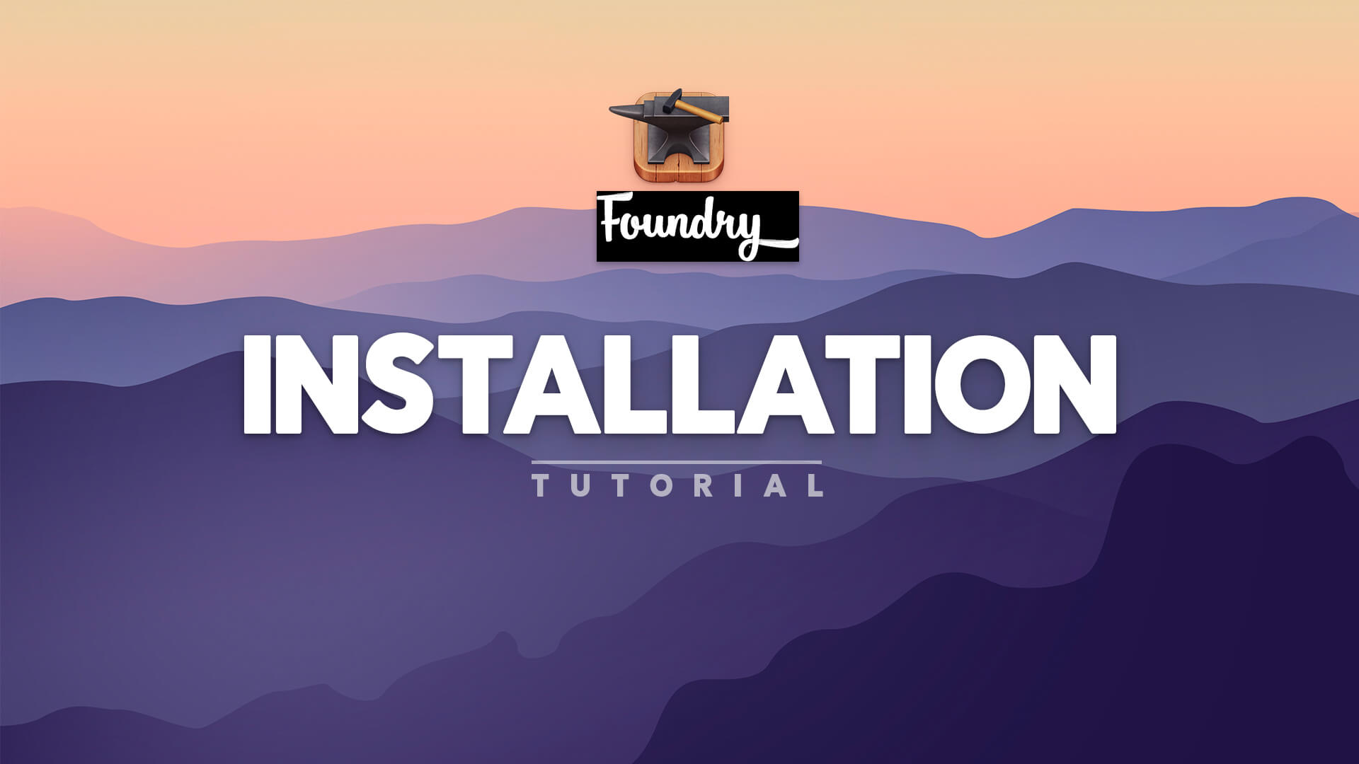 Foundry 3 Control Center tutorial video.