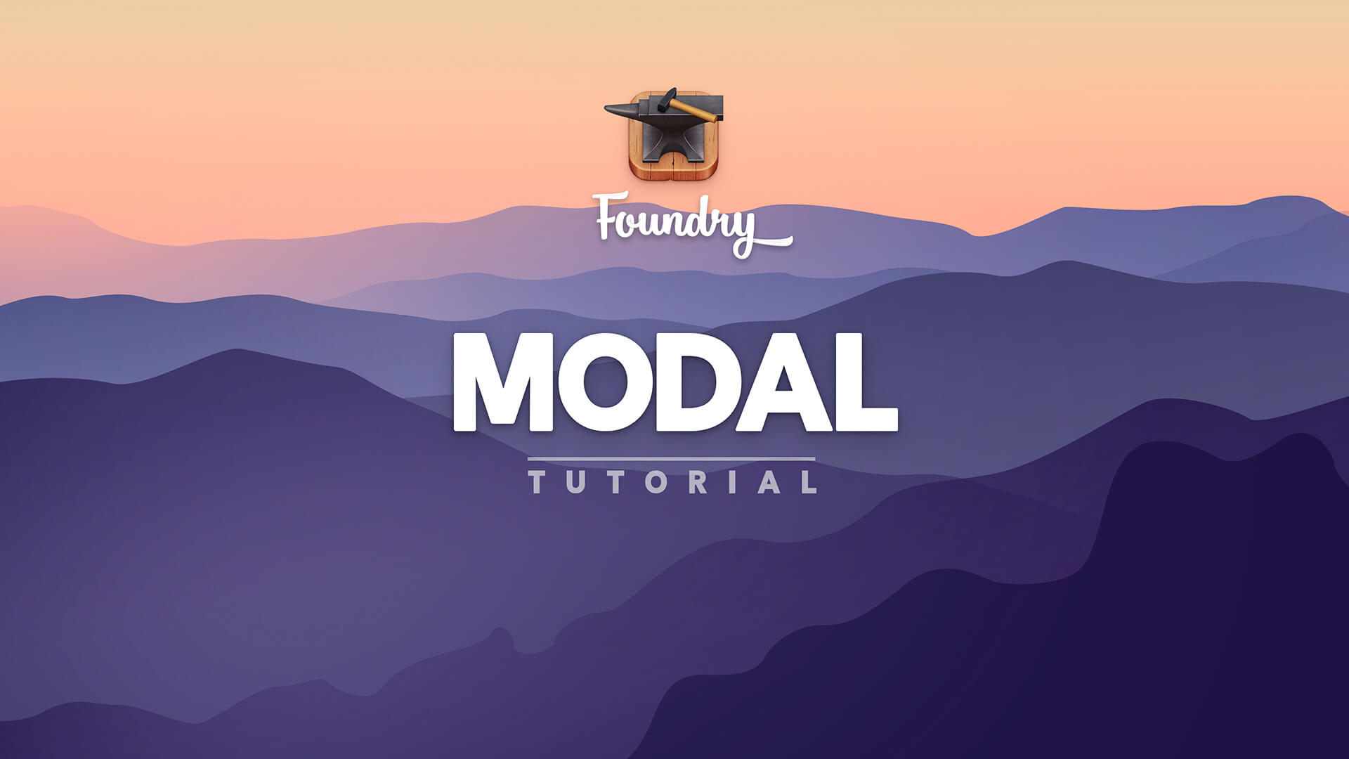 Foundry 3 Modal tutorial video.