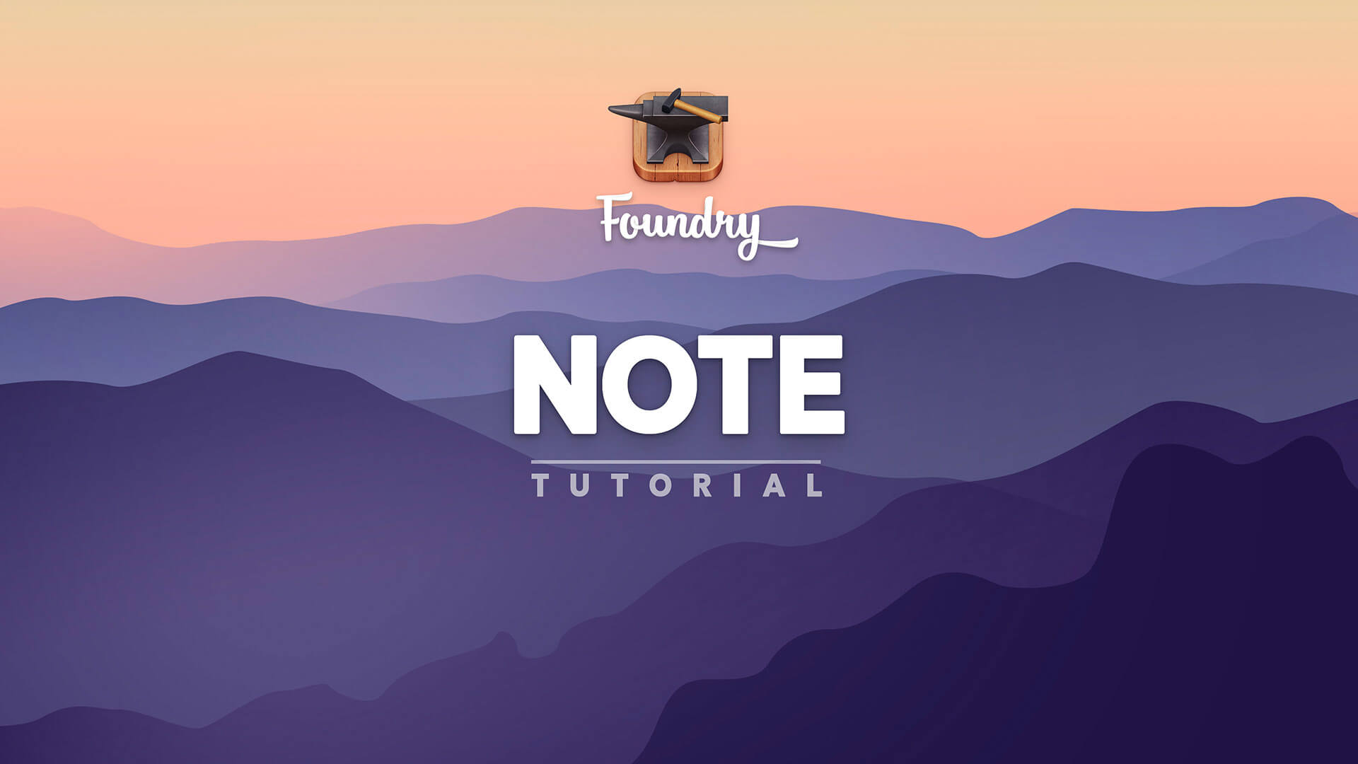 Foundry 3 Note tool tutorial video.