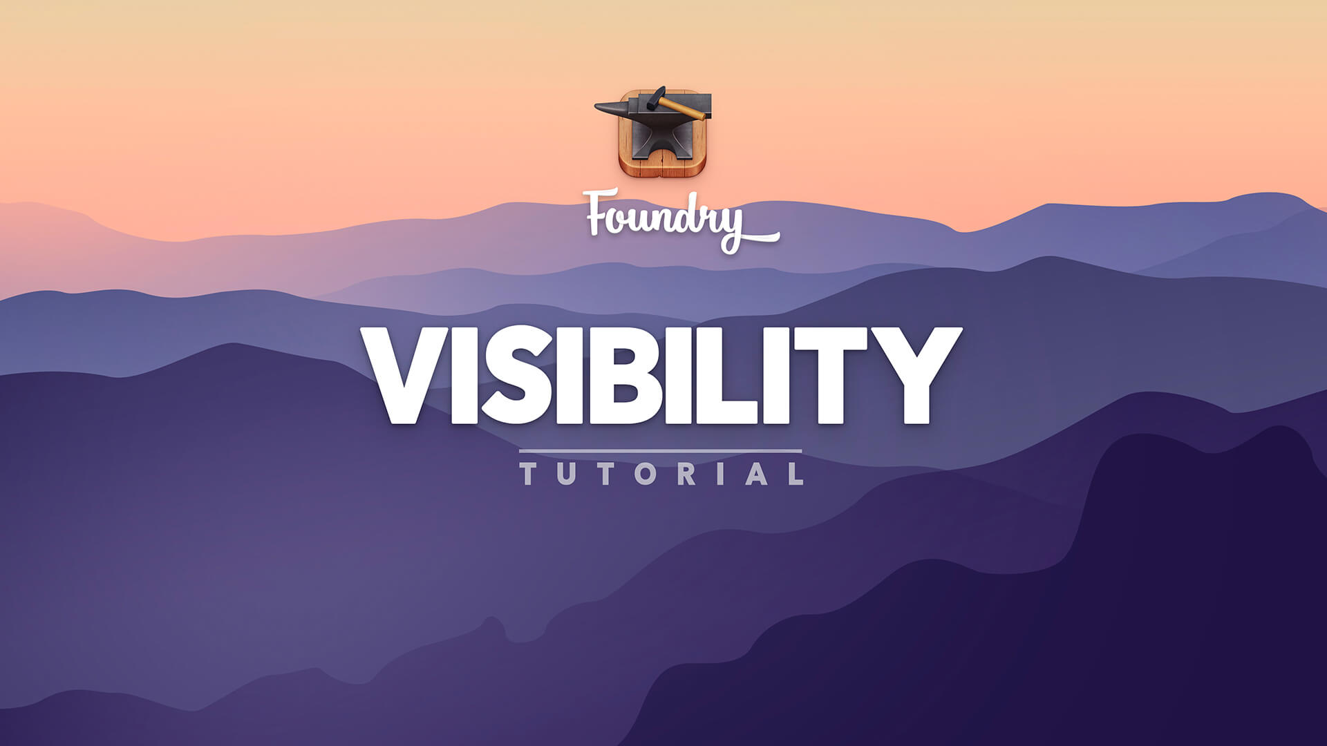 Foundry 3 Visibility tool tutorial video.