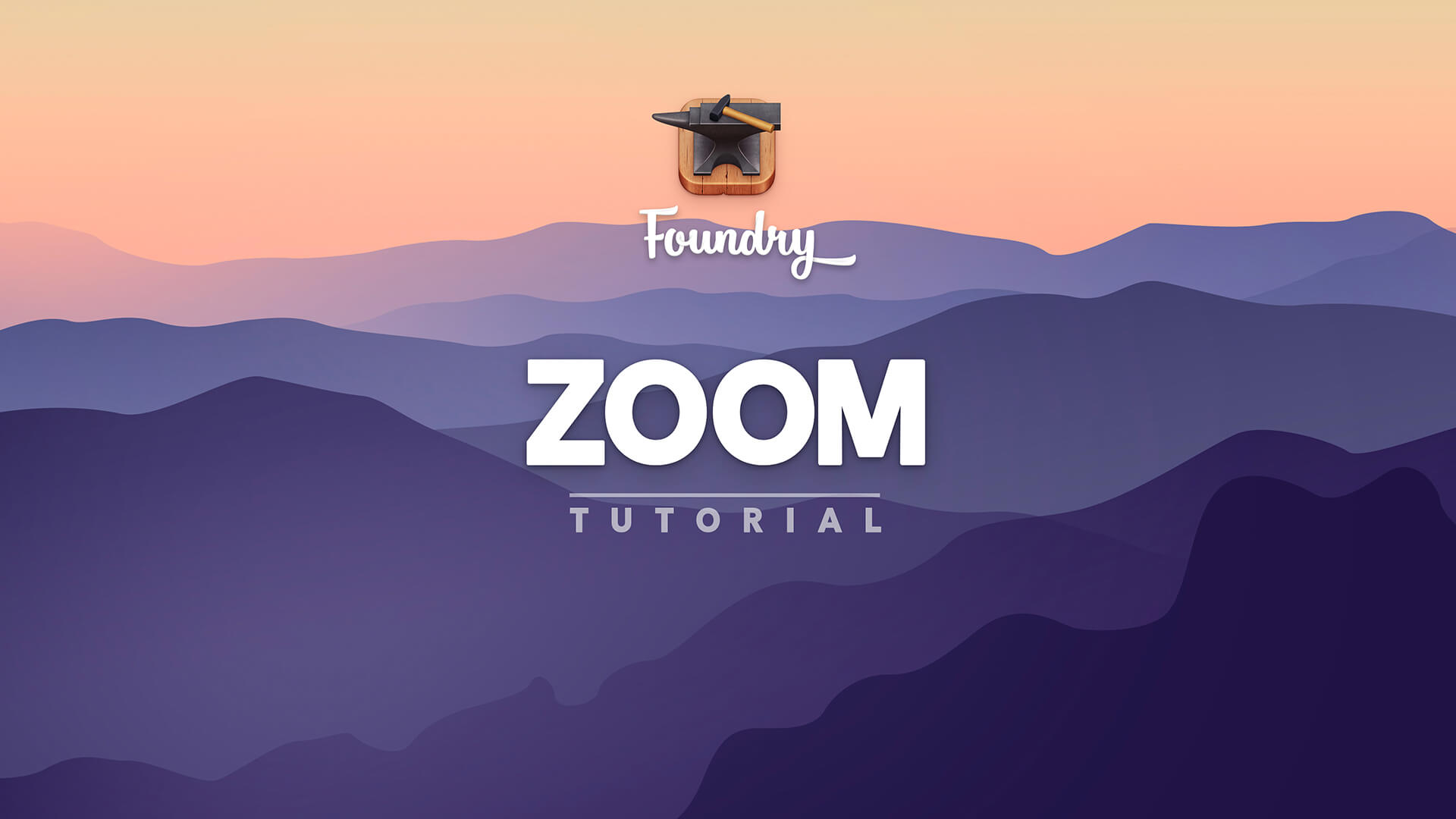 Foundry 3 Zoom tool tutorial video.